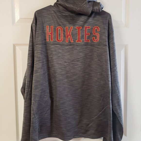 Virginia Tech Hokies Men's Captivating Pullover Hoodie Heather Grey Size 2XL NWT - Picture 2 of 9
